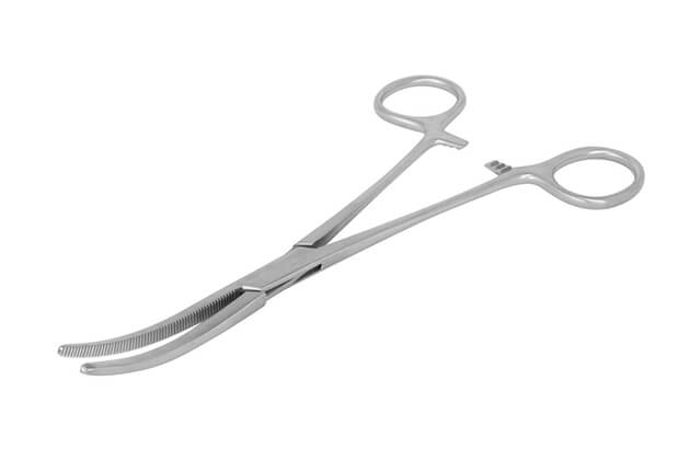 Csipesz hajlított 18cm #15463