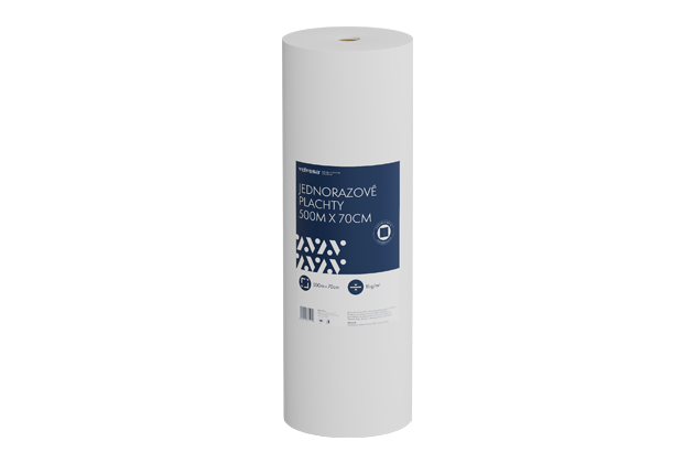Egyszer használatos lepedő velvesa® 500m x 70cm perforációval #2057