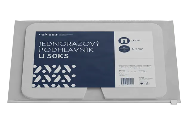 Egyszer használatos velvesa® U formájú fejtámla 50 db 17g/m2 #1442