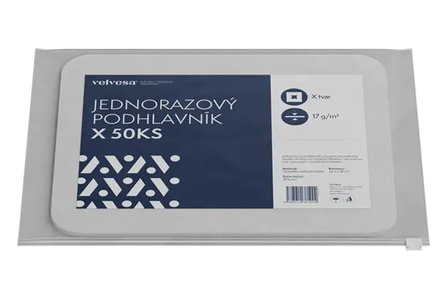 Egyszer használatos velvesa® X formájú fejtámla 50 db 17g/m2