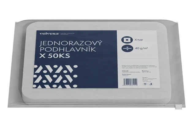 Egyszer használatos velvesa® X formájú fejtámla 50 db 40g/m2